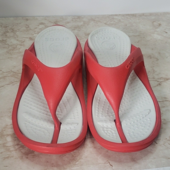 CROCS Women\'s Red and White Sandals main image 7